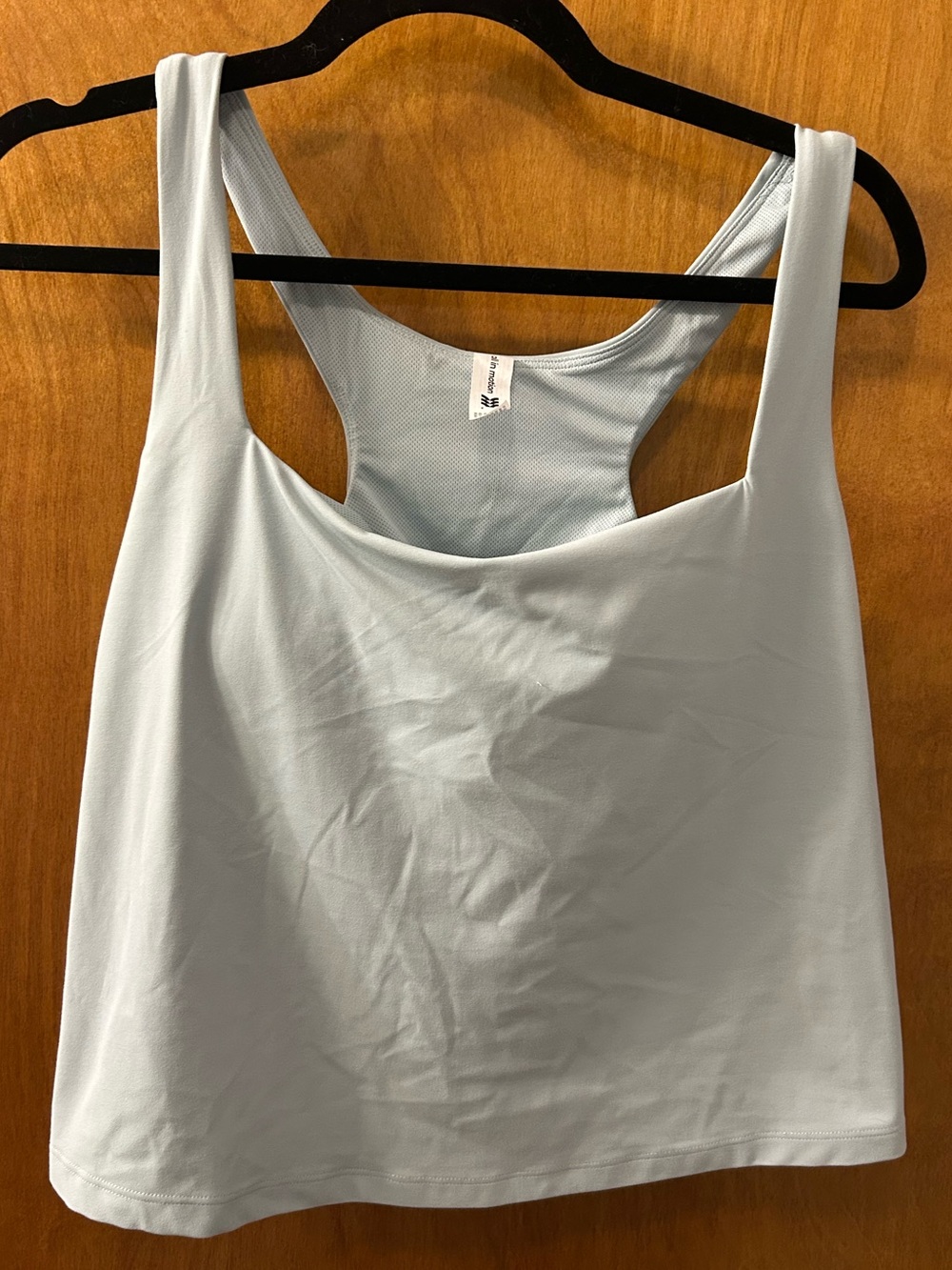 all in motion Pale Blue Scoop Neck Racerback Tank